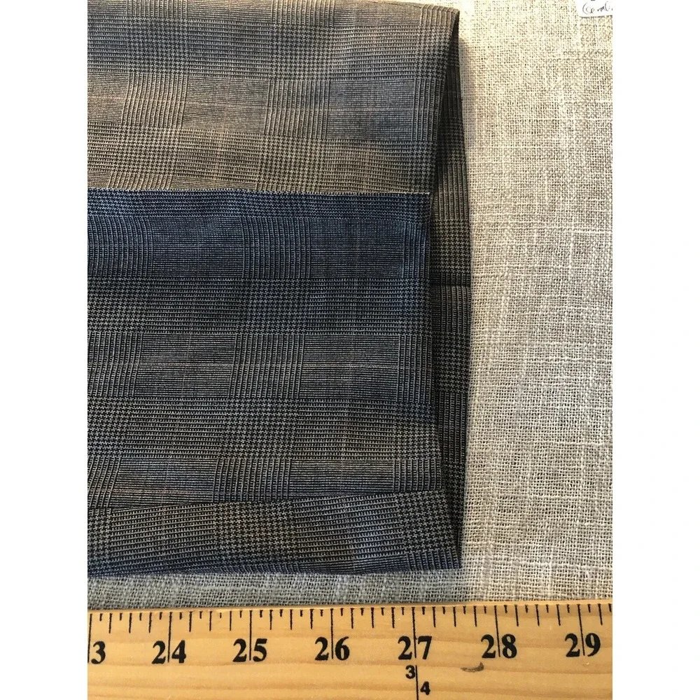 Gerald Austin Suit Gray Check 46R Wool Blazer Sport Coat  36 Trouser Business